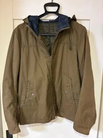 카키 후드 부착 밀리터리 자켓 사이즈 3
