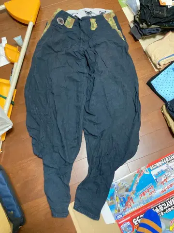 카세야마 카모플라쥬 포켓 부착 초롱 워크 팬츠 네이비 도라이치