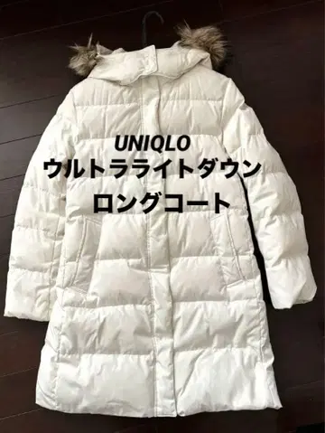 유니클로 울트라 라이트 다운 페더 화이트 L