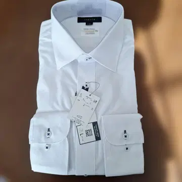 TAKAIQ 화이트 긴팔 셔츠 L-86