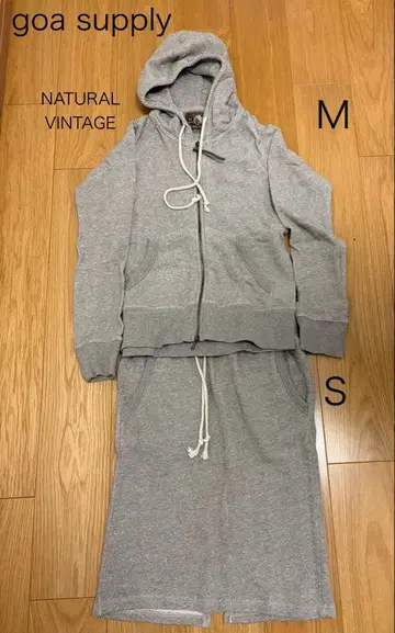 goa supply 내추럴 빈티지 후드티 M/S