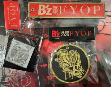 B'z FYOP 굿즈 플라이트 택 자선 핀 배지