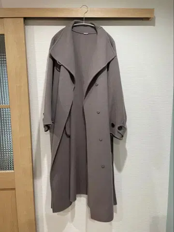 스나이델 리버숄 코트 snidel 롱 코트 그레이지