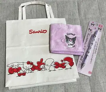 산리오 쿠로미 샤프&타월 손수건