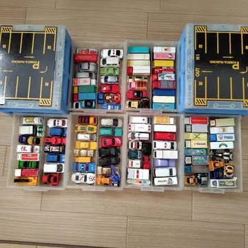 미니카 세트 다수 캐릭터 차량 토미카 케이스 포함