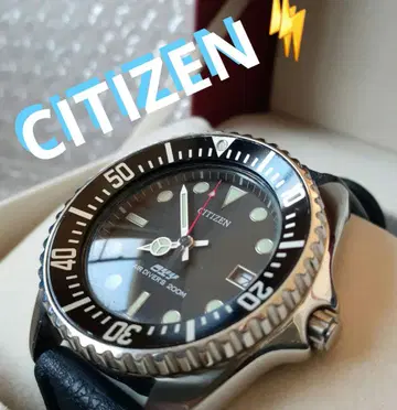 CITIZEN 에어 다이버즈 새상품급 200m 남성용 손목시계