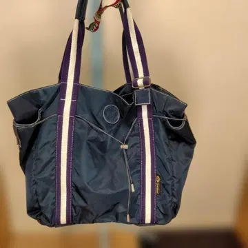 오로비안코 네이비 토트백