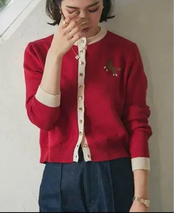 seventen 세븐텐 원포인트 자수 가디건 M 말