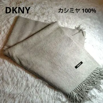 DKNY 캐시미어 100% 대형 스톨 머플러 프린지 무릎 담요