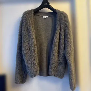 PLST (플라스테) 퍼 스타일 가디건 긴팔