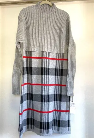 택 포함 미사용 새상품 GENTIL 잔티의 니트 원피스 M-L 사이즈