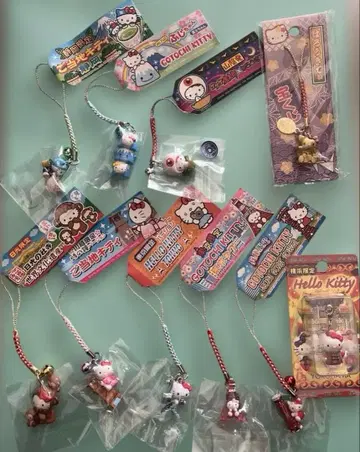 레어 지역 한정 키티 네즈케 스트랩 마스코트 헬로키티 산리오 레어