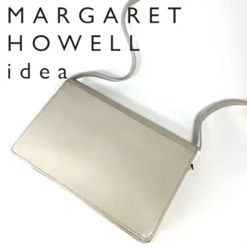 새상품 마가렛호웰 아이디어 화이트 숄더백 미사용 가죽