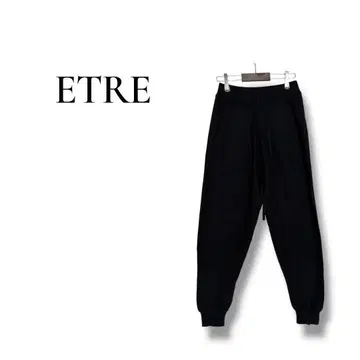[에토레] S 스웨트 팬츠 조거 팬츠 블랙 심플 스타일리시