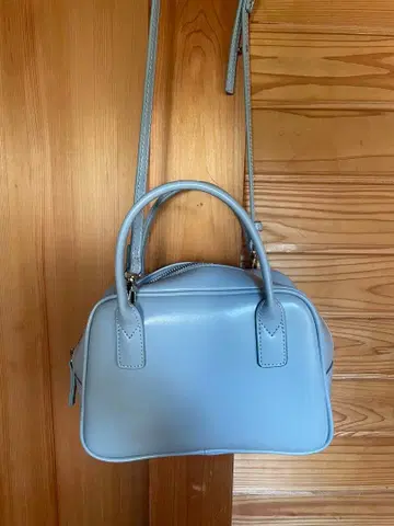 BEAMS RayBeams 아이스 블루 가죽 숄더백 미사용 새상품