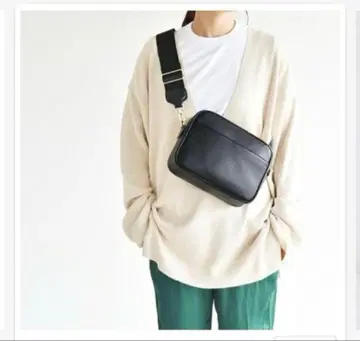 I NEED MORE SHOES 천연 가죽 미니 숄더 나일론 스트랩 없음