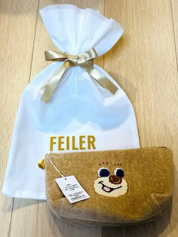 택 포함 FEILER 페이 업 테디 화장품 파우치