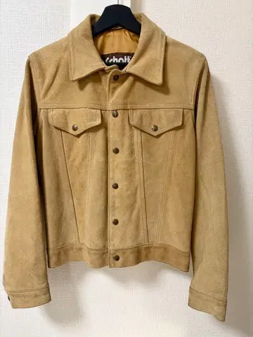 Schott 스웨이드 트래커 자켓 36 베이지