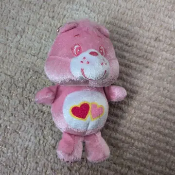 핑크색 하트 무늬 봉제 인형