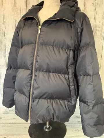 [ 새상품급 ] 다운 90% 후드 부착 네이비 다운 자켓