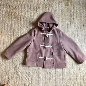 UNIQLO x JWANDERSON 베이지 더플 코트 후드 부착