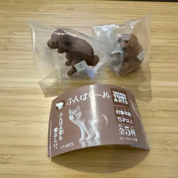 [ 새상품 ] 가챠가챠 웅크리기 인형 토이 푸들 C 2개