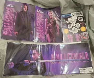 발레리나 클리어 파일 & 스티커 세트