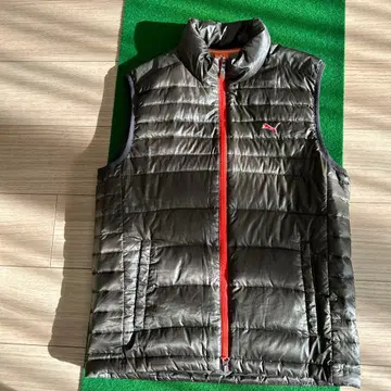 Puma 남성용 다운 베스트 카키 M