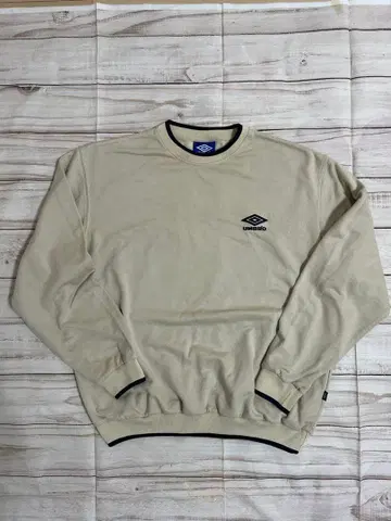 엄브로 맨투맨 구제 의류 90s umbro XL 베이지 파랑 택 상의