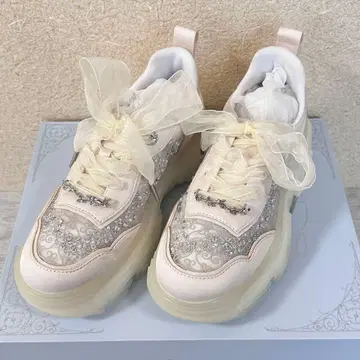 RANDA 신데렐라 스니커즈 화이트 흰색 M 23.5