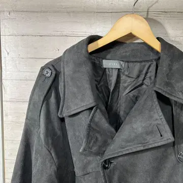 CLEL 스웨이드 롱 코트