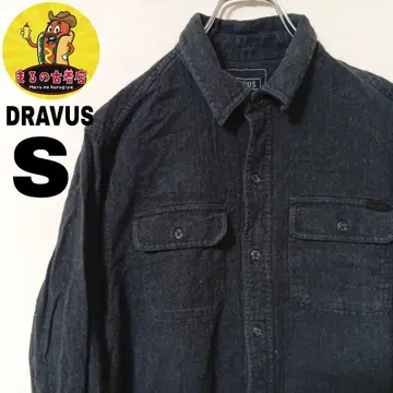 USA 구제 의류 DRAVUS 플란넬 셔츠 S 블랙