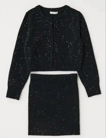 moussy SPANGLE KNIT COMBI 원피스