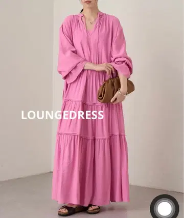 새상품급 LOUNGEDRESS 2WAY 와셔 티어드 원피스