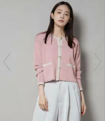 nano universe 세탁기 세탁 가능 배색 자켓 가디건