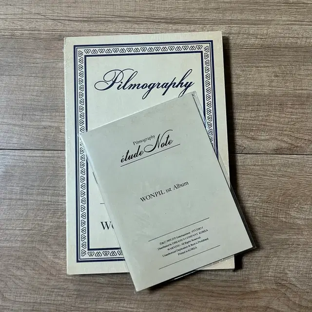 원필 필모그래피 1집 앨범+습작노트