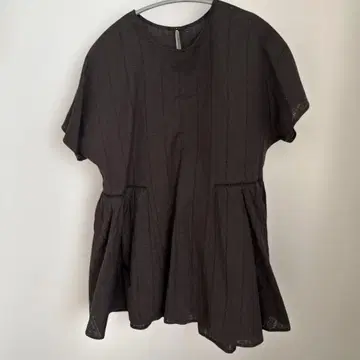 프렌치 슬리브 브라운 블라우스 23구