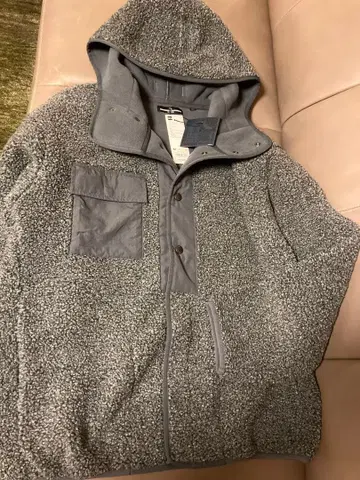 GU ENGINEERED GARMENTS 보아 플리스 스냅 후드티 M