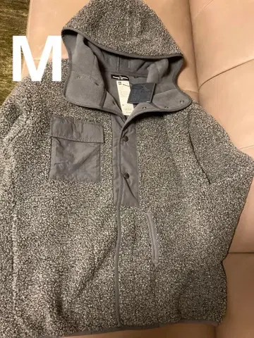 GU ENGINEERED GARMENTS 보아 플리스 스냅 후드티 M