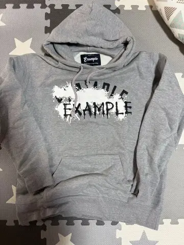 Example 그레이 XL 반시 후드티