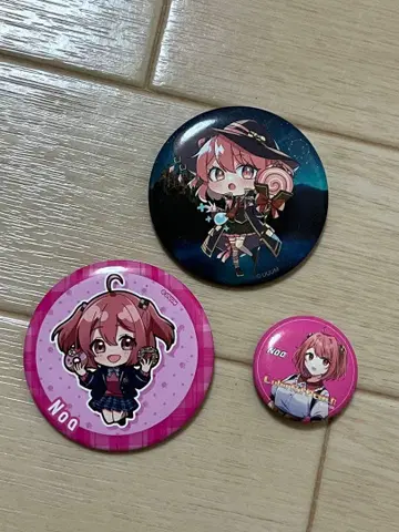 컬러풀 피치 노아님 캔뱃지 세트