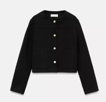 ZARA 숏 라운드넥 자켓