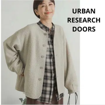 URBAN RESEARCH DOORS 퀼트 노카라 자켓
