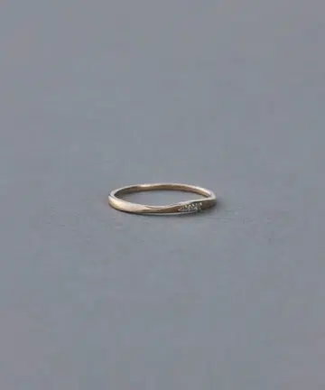 ete K10MPG 다이아몬드 트위스트 반지 9호