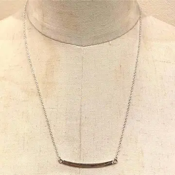 SILVER925 NARROW ID PLATE NECKLACE/실버