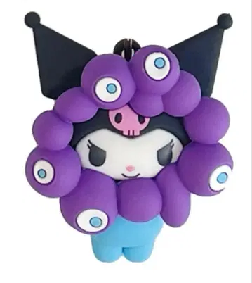 산리오 미야쿠미야쿠  입체 마스코트 컬러 키링 쿠로미