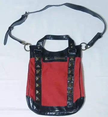 Charlotte Ronson 스터드 2way 빨간색 숄더백