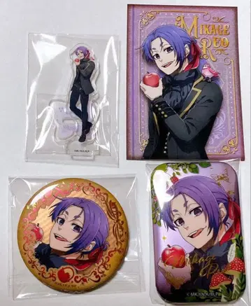 블루 록 미카게 레오 스퀘어 캔 캔뱃지 미니 미니 아크릴 스탠드 특전