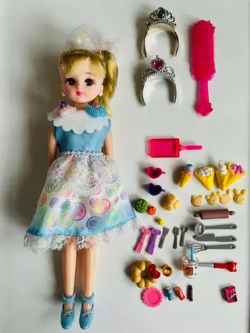 리카짱 리카짱 인형 패셔너블 비눗방울 신발 잡화 본체 묶음 판매