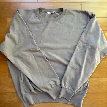 AURALEE 베이지 맨투맨 사이즈 4